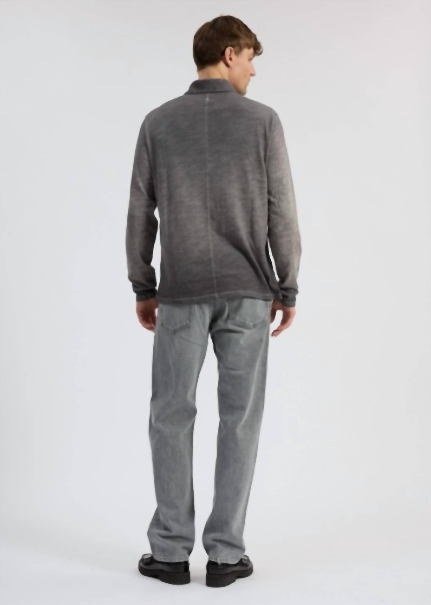 Rag & Bone - Washed Flame Long Sleeve Rugby Polo