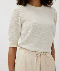 Esqualo - Short Sleeve Gather Sweater