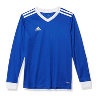 adidas Boy's Tabela 18 Long Sleeve Jersey in bold blue - kids' long sleeve top