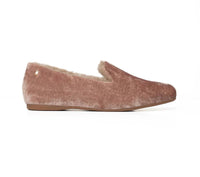Mave & Chez Women's Audrey Velvet Loafer in champagne - women's flats