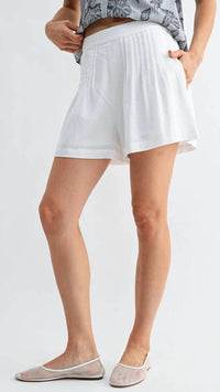 Fun 2 Fun - Pintuck Pleated Shorts