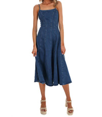 Flying Tomato - Women's Delilah Denim Midi Dress