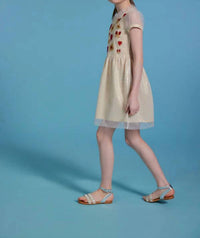 Sasha+Z - Shimmery Embroidered Tulle Dress