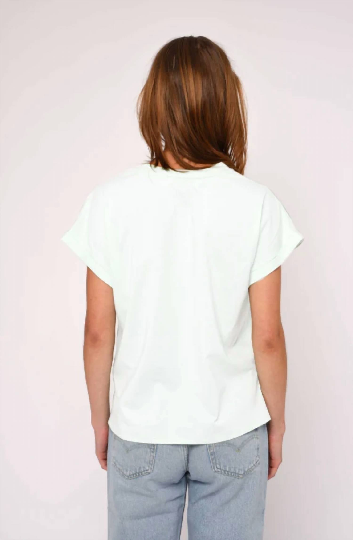 Love The Label - Harper Oversized Cuff Short Sleeve Tee