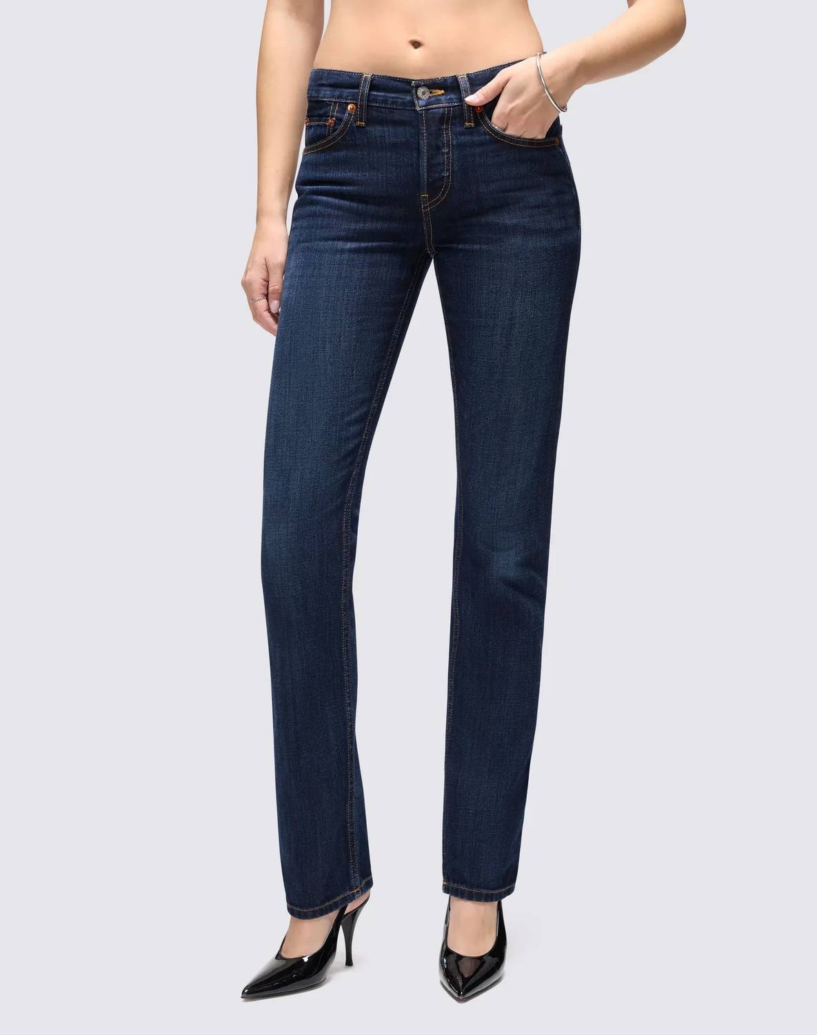 Re/Done - Slim Straight Leg Jean