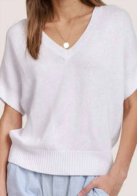Dylan - V-neck Short Sleeve Sweater