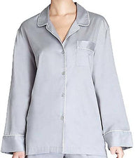 Natori - Sateen Long Sleeve Button Front Pajama Top