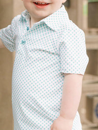 Pops Polos - Little Boy's Print Button Polo