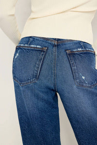 Good American - Good 90s Petite Double Button Crossover Jean