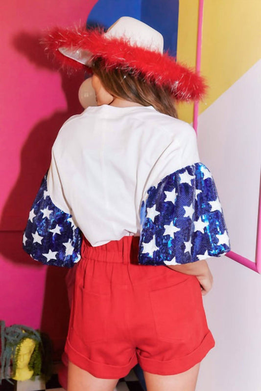 Fantastic Fawn - Sequin Star Top