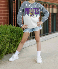 Gameday Couture - East Carolina Pirates Faded Pullover
