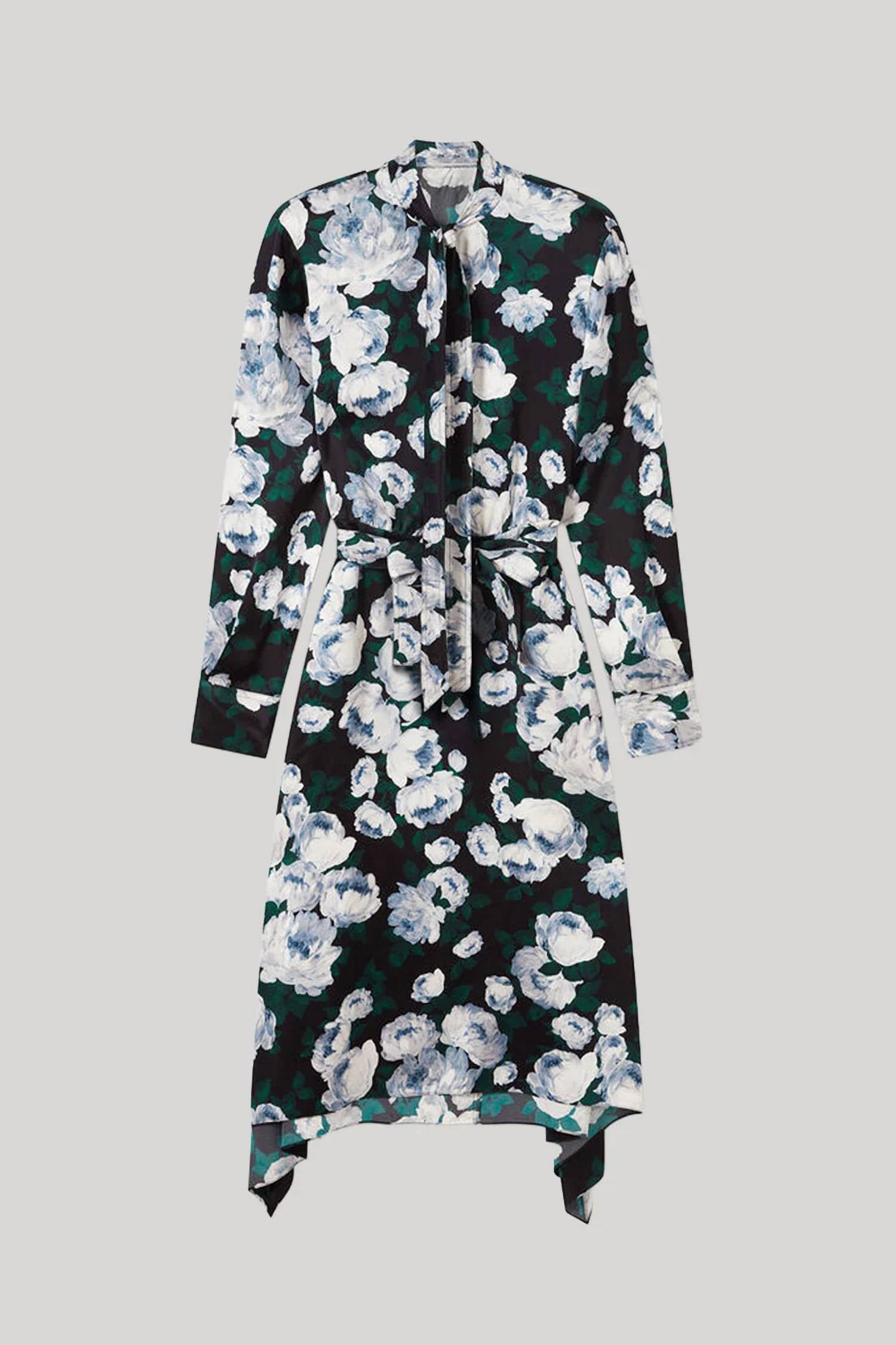 Stella Mccartney - Floral Long-sleeve Mesh Midi Dress