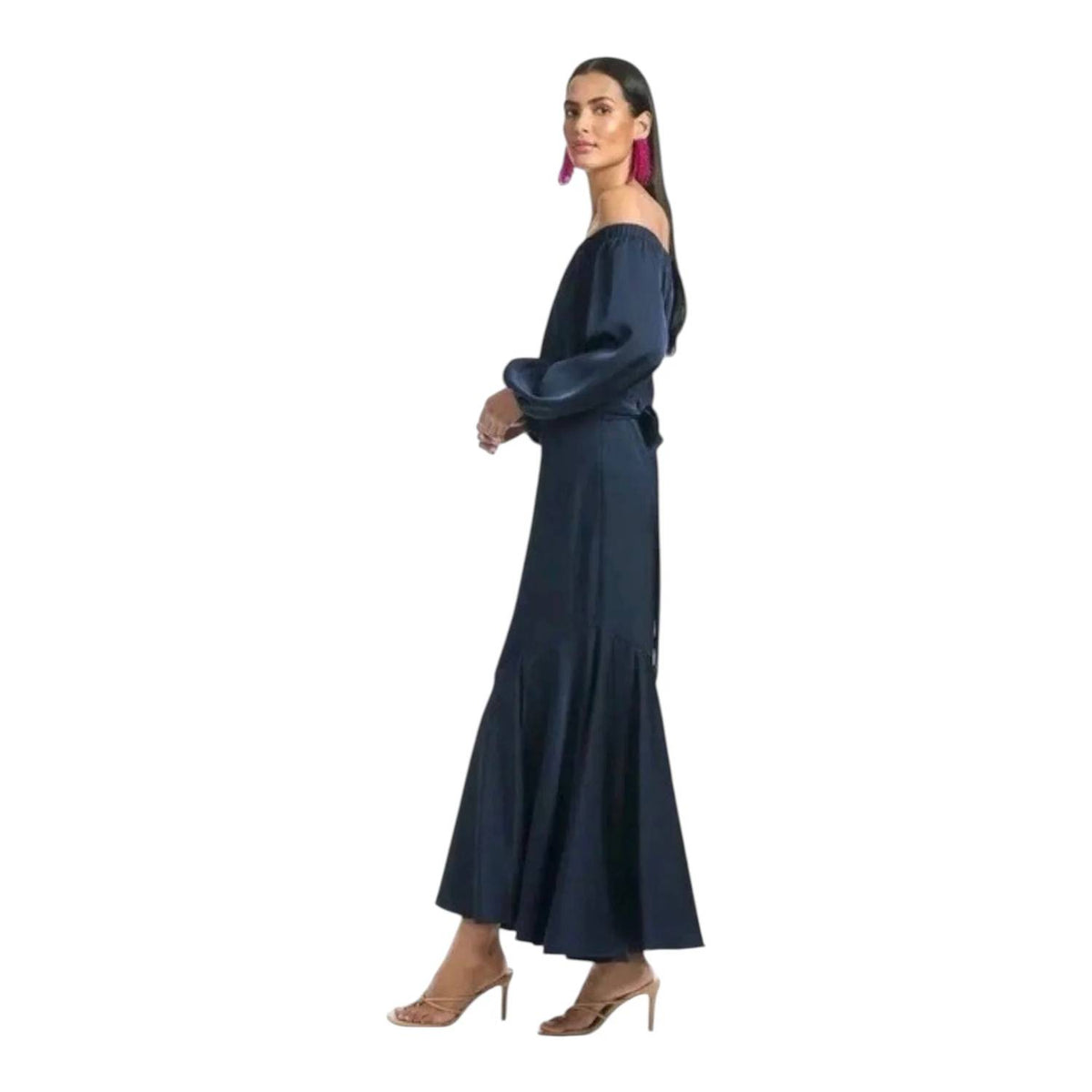 Sachin & Babi - Kai Satin Crepe Off Shoulder Dress