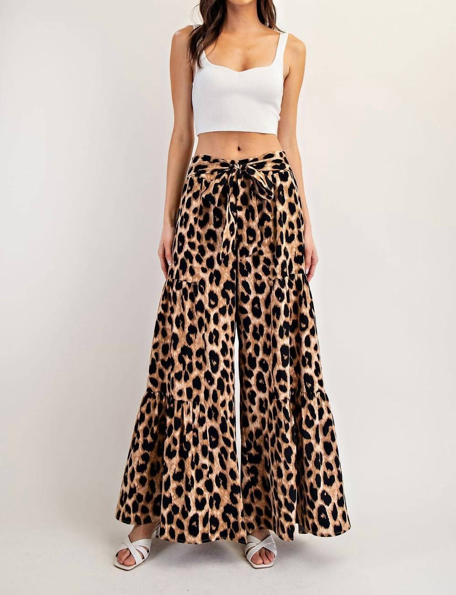 Ee:Some - Tiered Wide Leg Pants