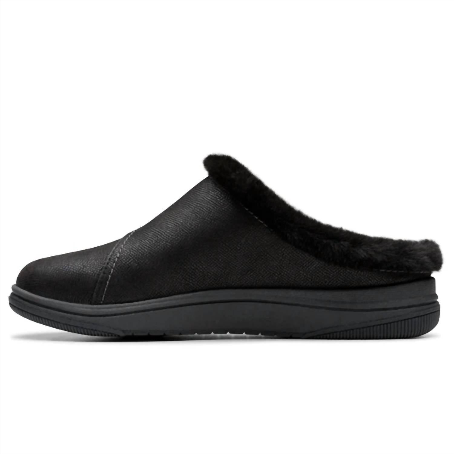 Clarks Women's Breeze Myth Clogs in black - women's shoe - alternate view