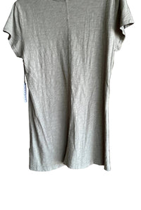 Velvet by Graham & Spencer Women's Odelia Short Sleeve Crewneck Tee in basil - women's t-shirt - detail view