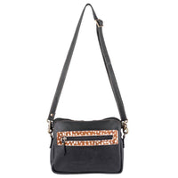 Sixtease Bags Unisex Deer S&c Body Crossbody Bag in black - women's bag - detail view