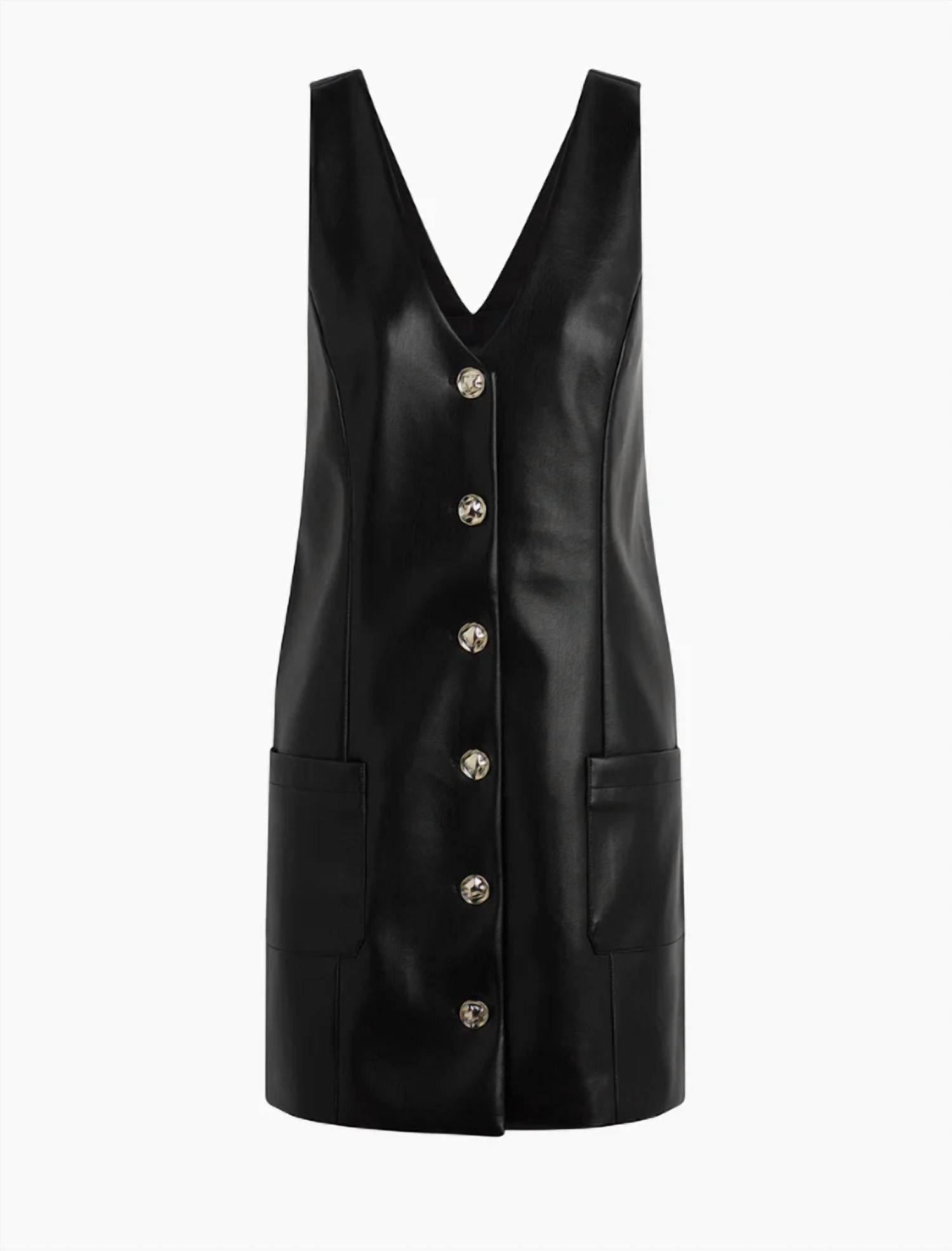 Favorite Daughter - Sasha Leather Mini Dress