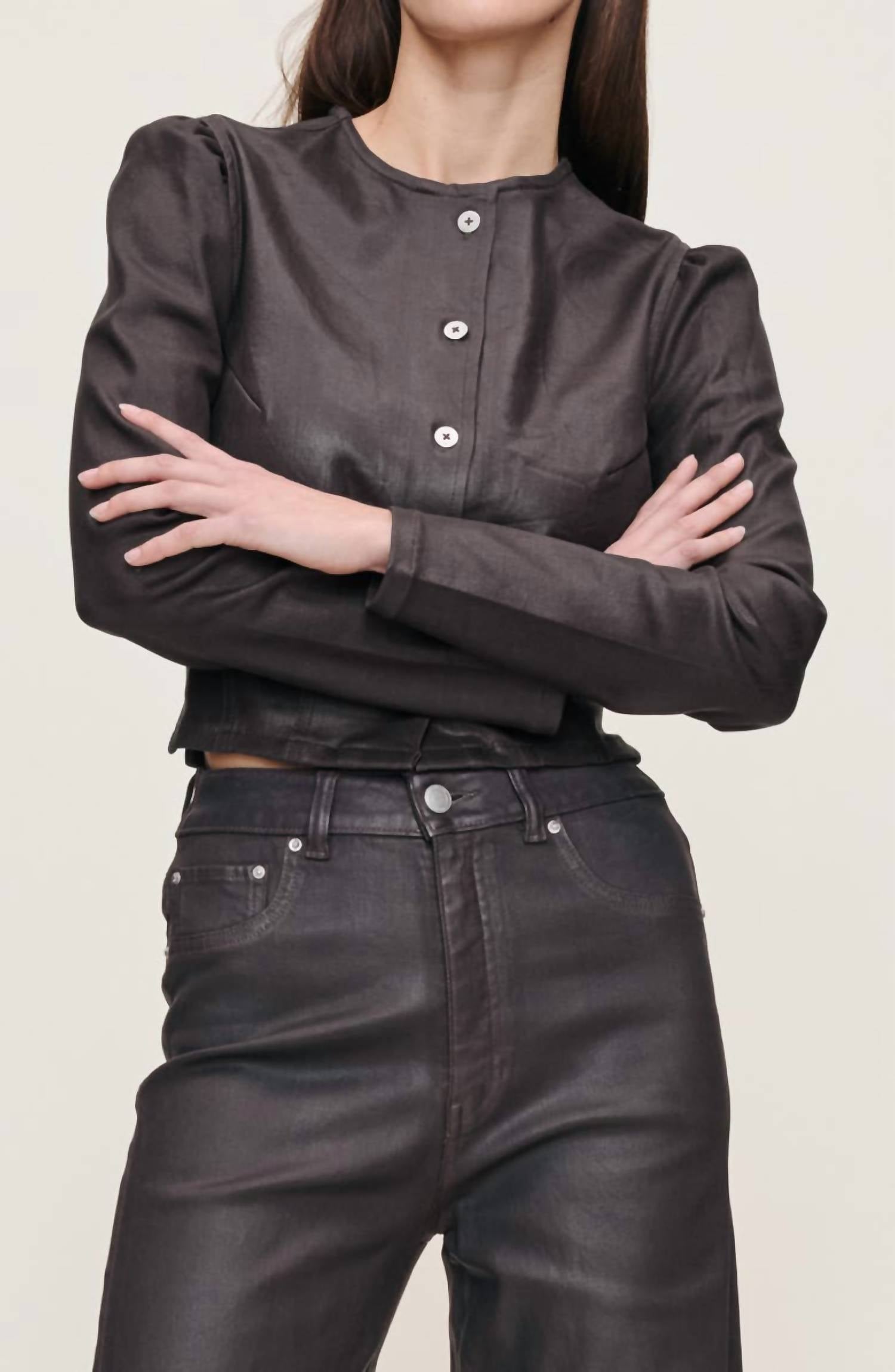 Dl1961 - Women'S - Sculpted Coated Denim Top