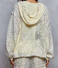 Pol - Balloon Sleeve Relaxed Fit Top Hoodie