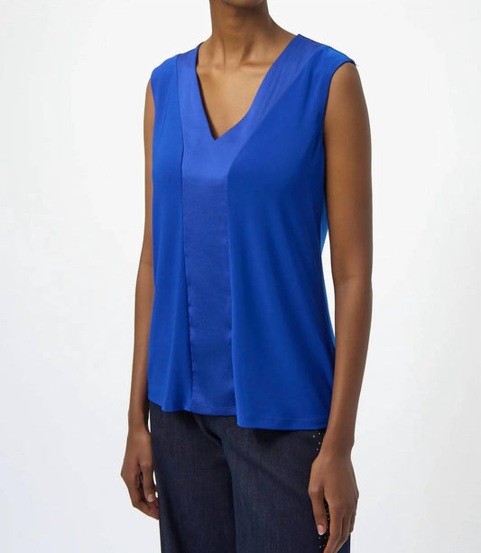 Joseph Ribkoff - Fitted V-neck Sleeveless Top