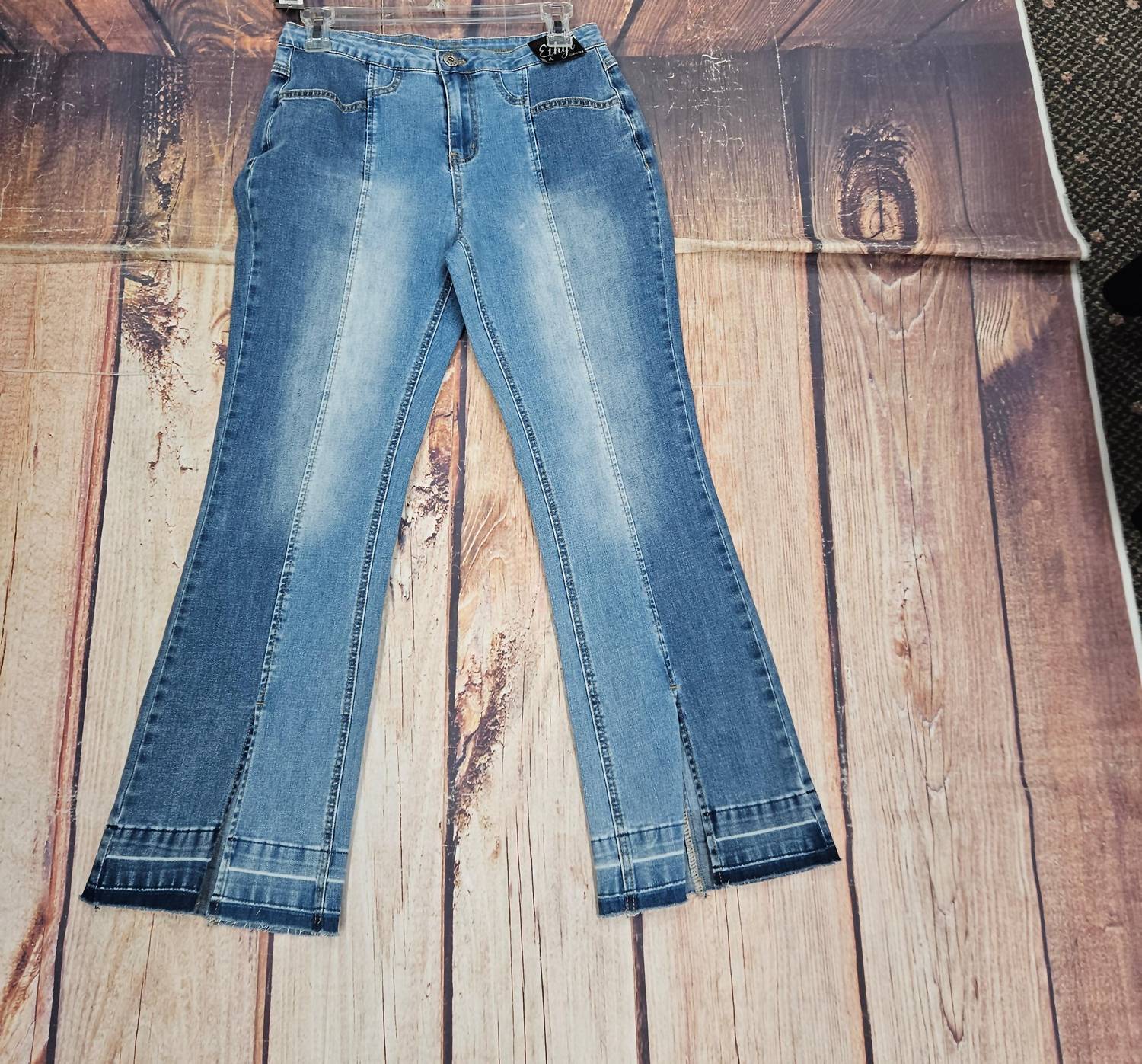 Ethyl - Women's Crop Two Shade Denim Jean