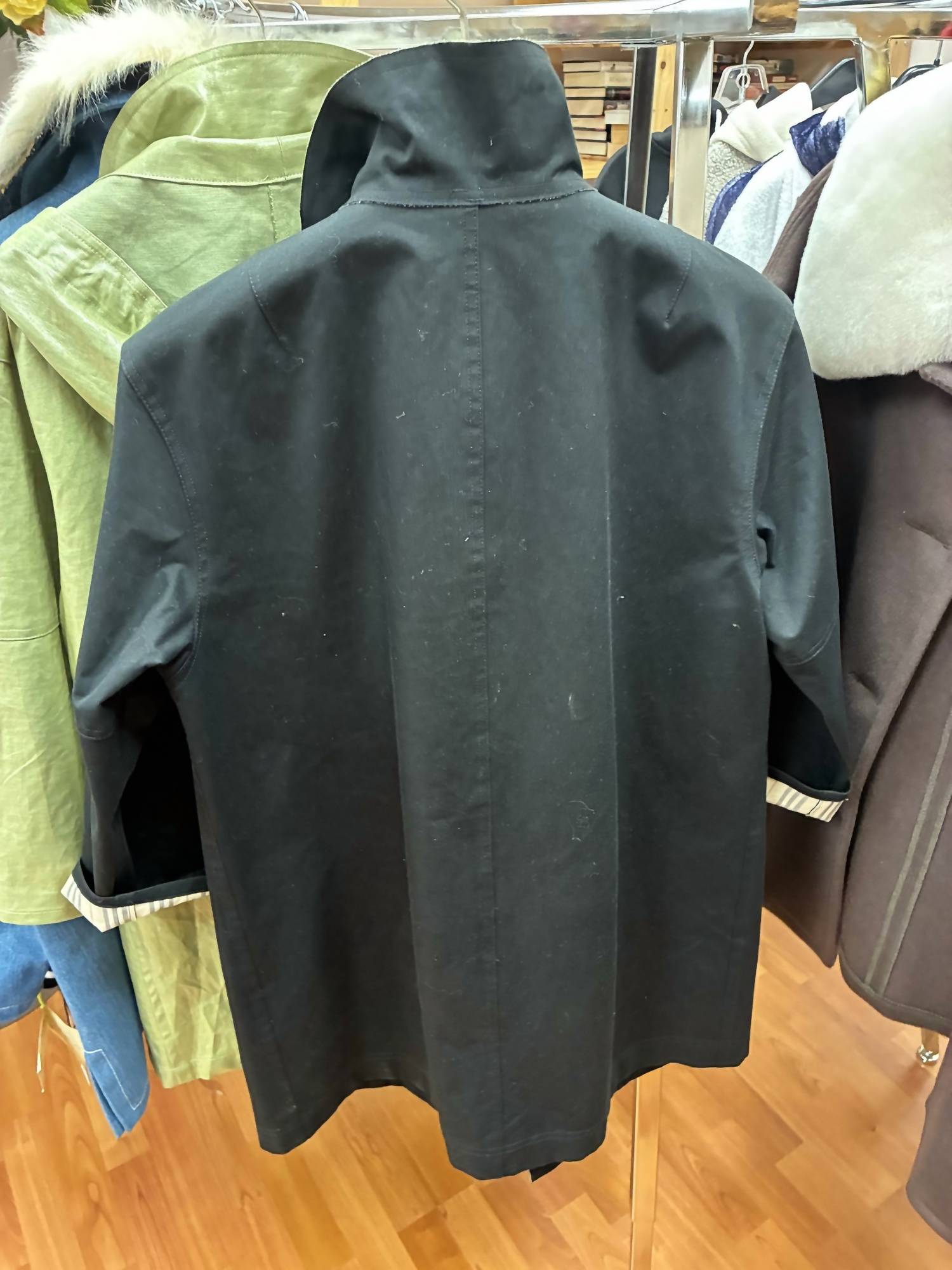 2Her2Him - Women's Striped Trim Raincoat