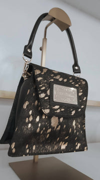 Belle D'Amour Women's The Kiki Handbag in black gold - women's bag