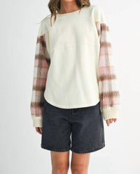 Amie & Co - REBECCA PLAID PULLOVER