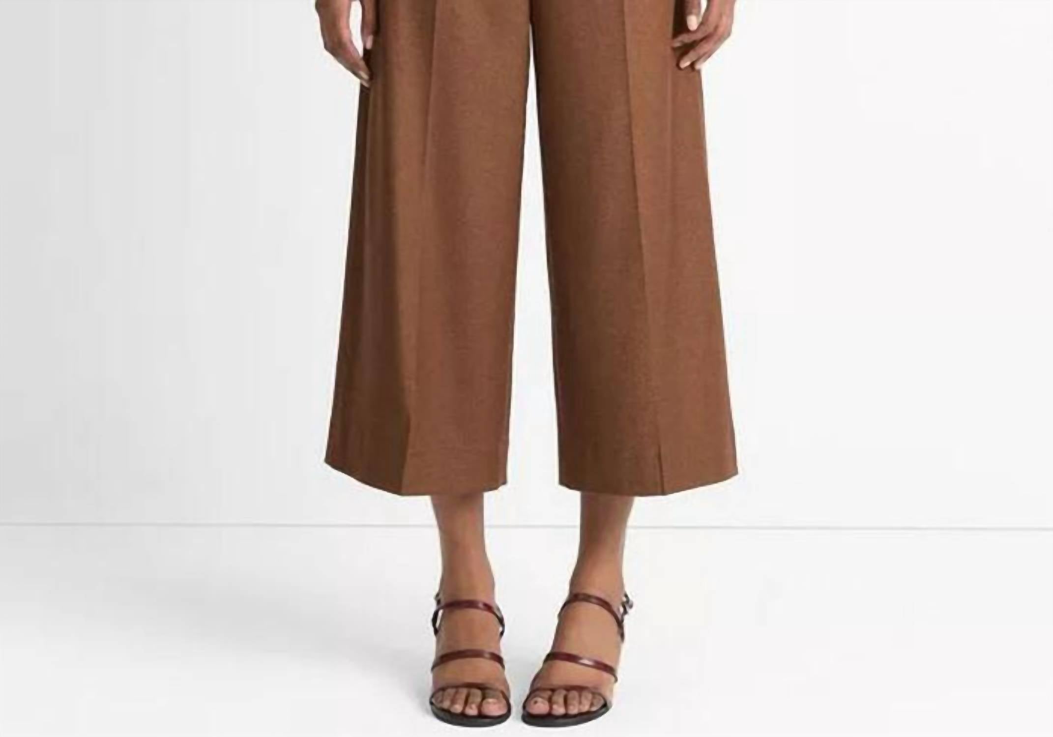 Vince - Women's Brushed Flannel Culotte Pant