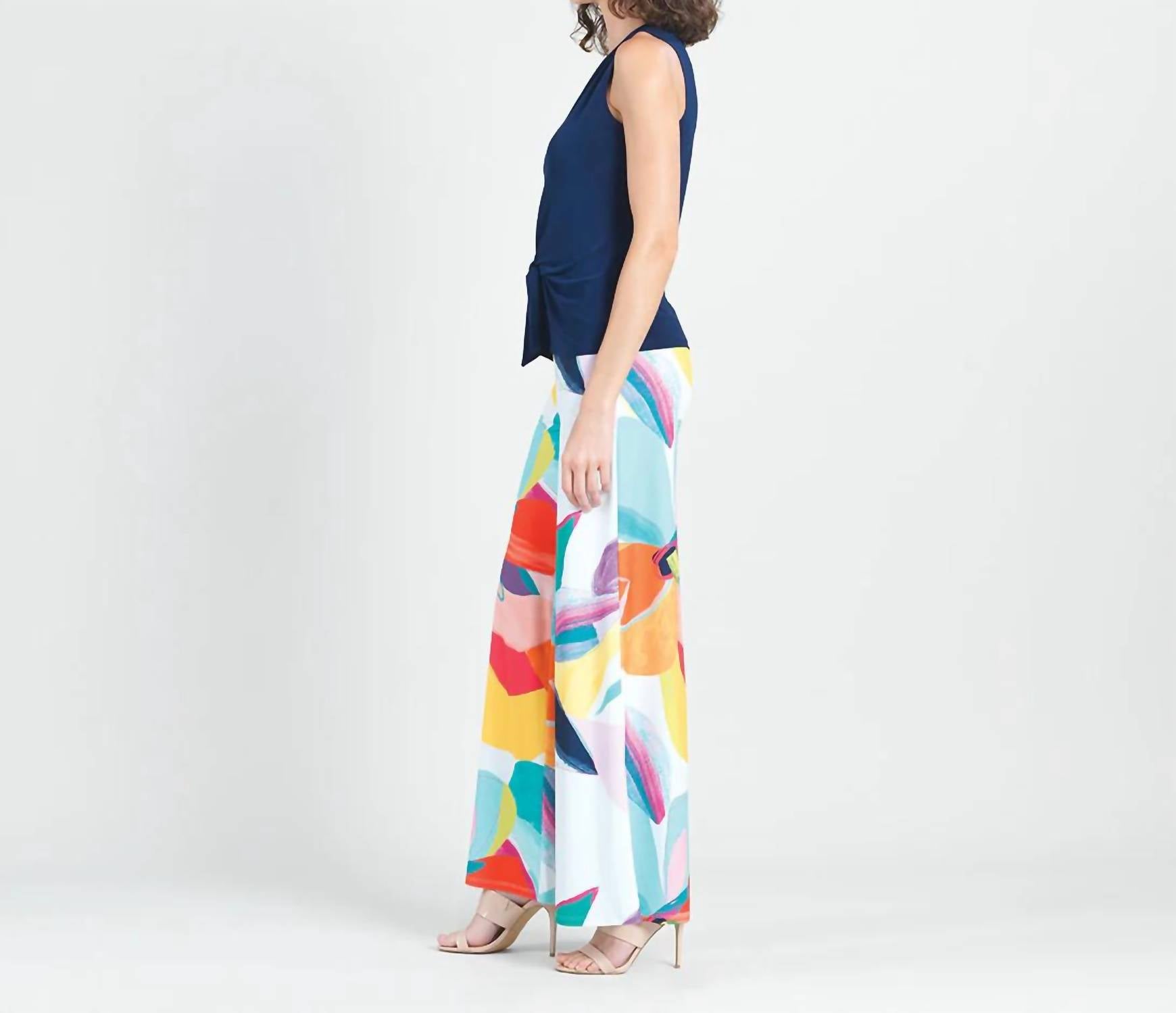 Clara Sun Woo - Sleeveless Front Tie Soft Knit Top