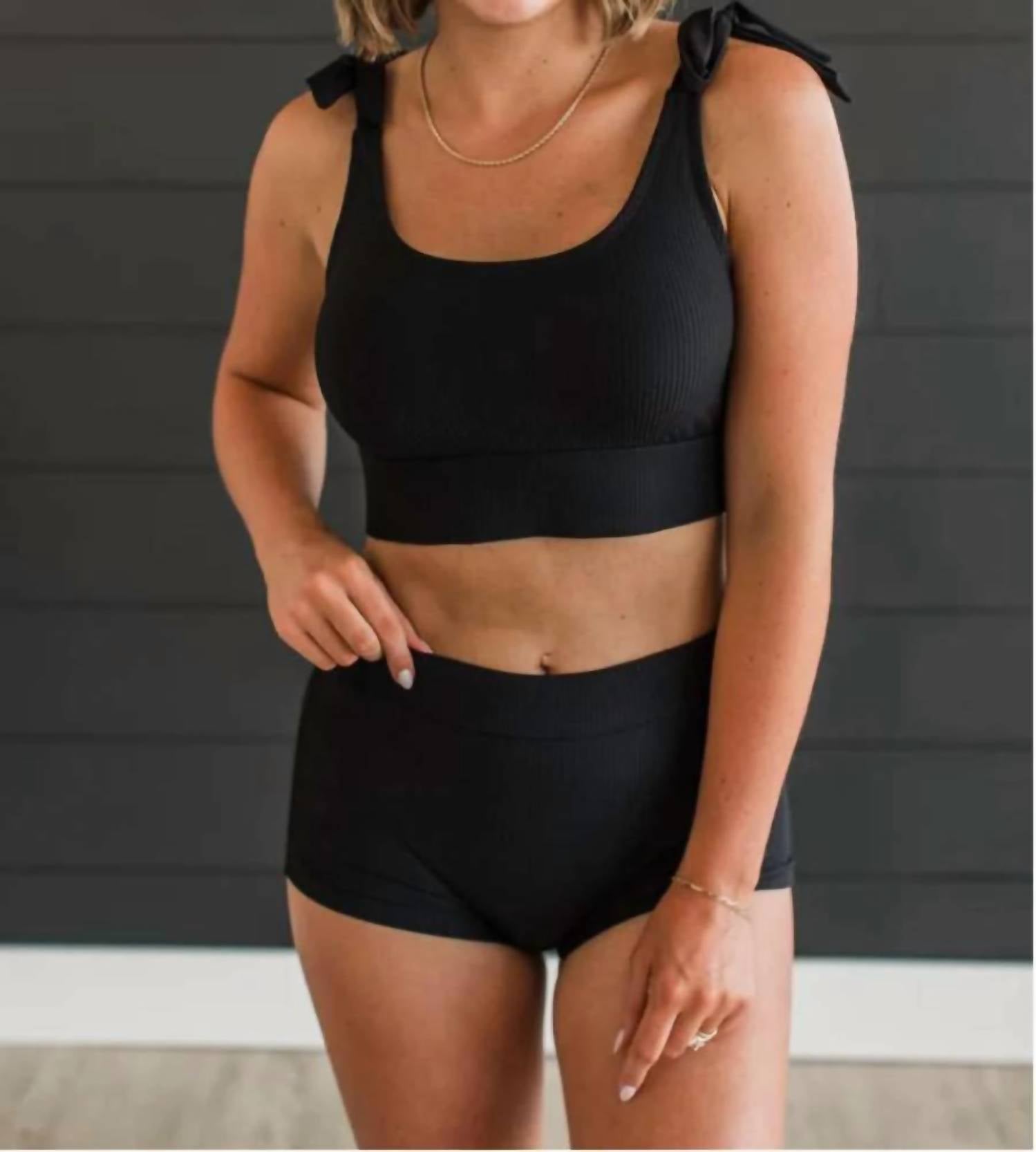 Mack & Mal - Ribbed Swim Shorts