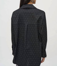 Joseph Ribkoff - Stretch Cotton With Rhinestones Blouse