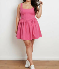 In The Beginning - Squareneck Mini Dress