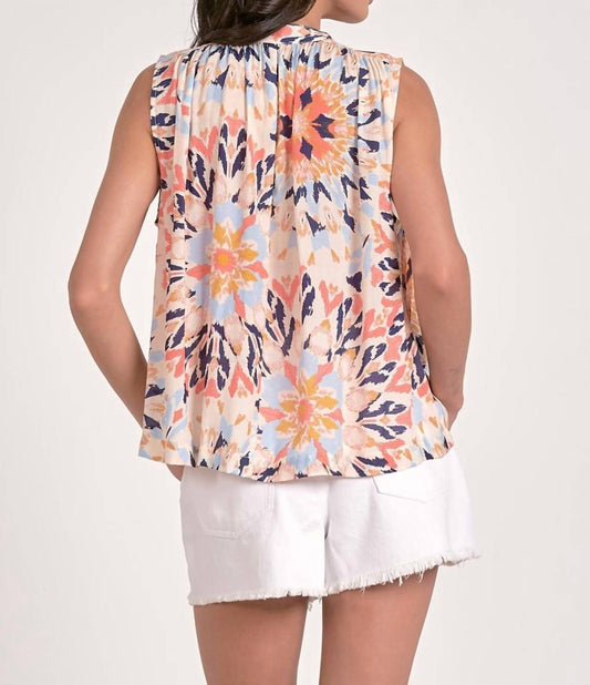 Elan - Ella Kaleidoscope Blouse