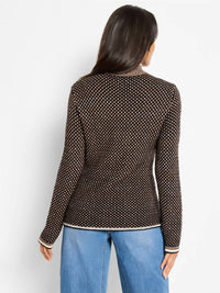 Nic + Zoe - Brick Stitch Knit Jacket