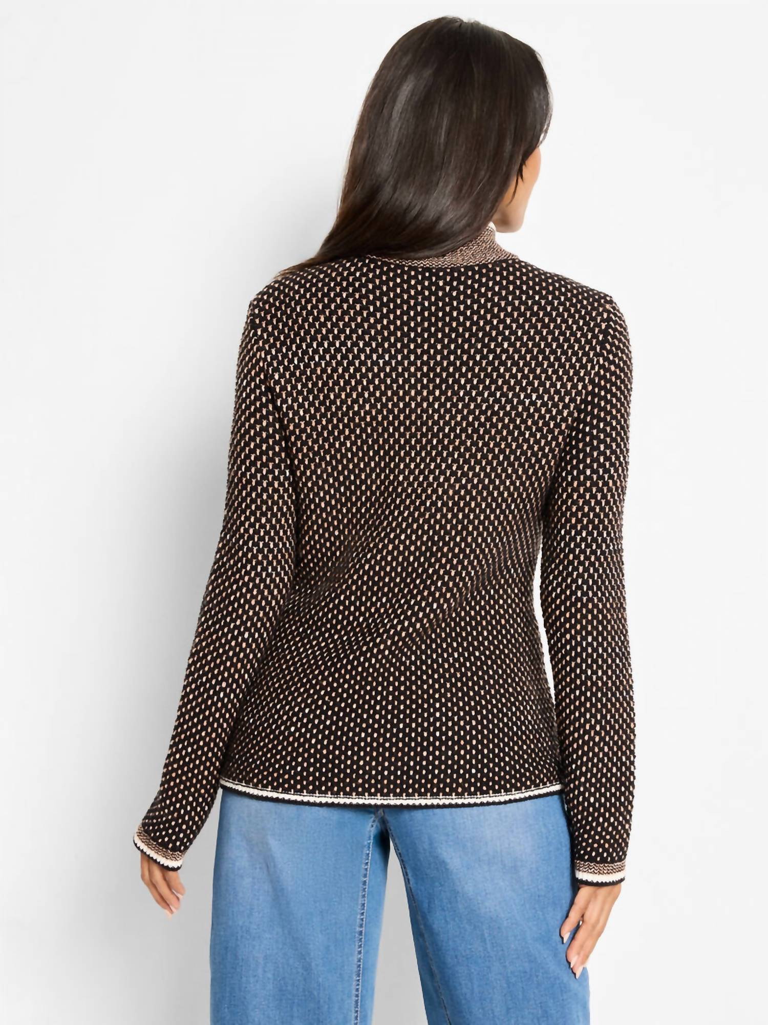 Nic + Zoe - Brick Stitch Knit Jacket