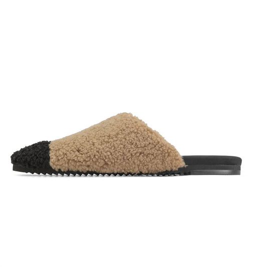 Roam - Women's Fuzzy Cap Mule With Faux Shearling