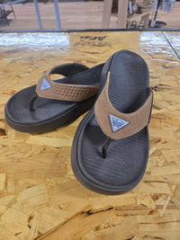 Columbia MEN'S BOATSIDE FLIP LEA SLIDES in tundra light brown - men's sandal - view 4