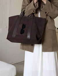 Dipped Shop Women's Slouchy Tote Large Bag in coffee - women's bag - view 4