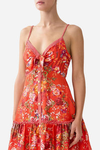 Camilla - Tie Front Short Dress