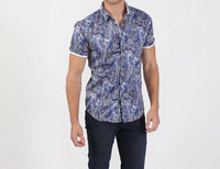 Eight X - Paisley Print Short Sleeve Shirt