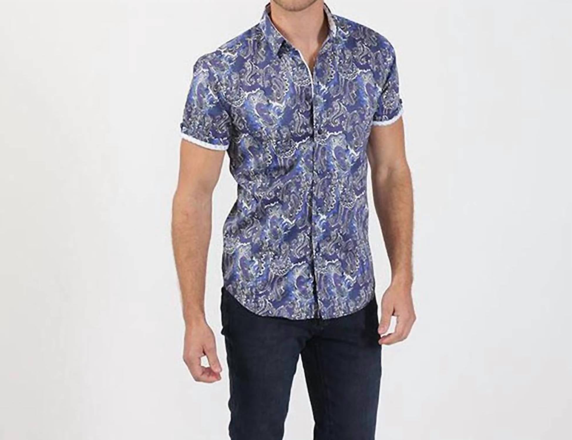 Eight X - Paisley Print Short Sleeve Shirt