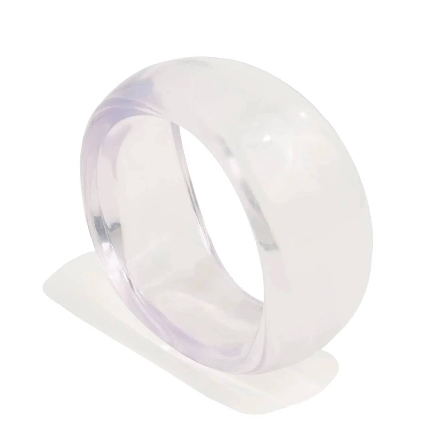 Sahira Jewelry Design - Women's Jessie Clear Acrylic Bangle