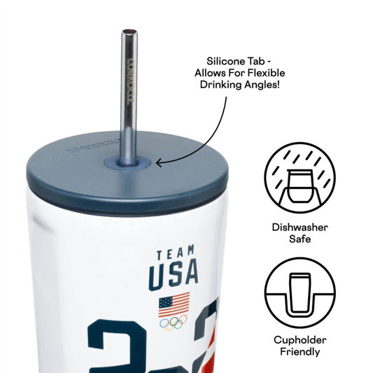 Corkcicle - Cold Cup Team Usa 2024 Line Wave - 24oz.