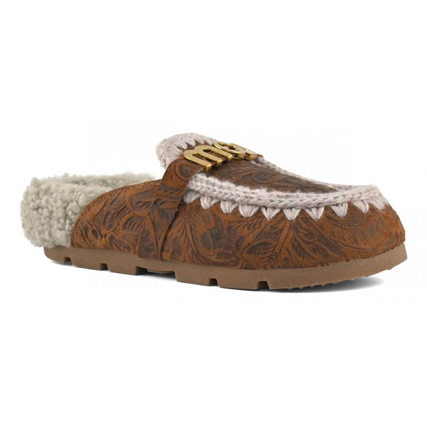 Mou - Women's Winter Bio Italian Leather Slide