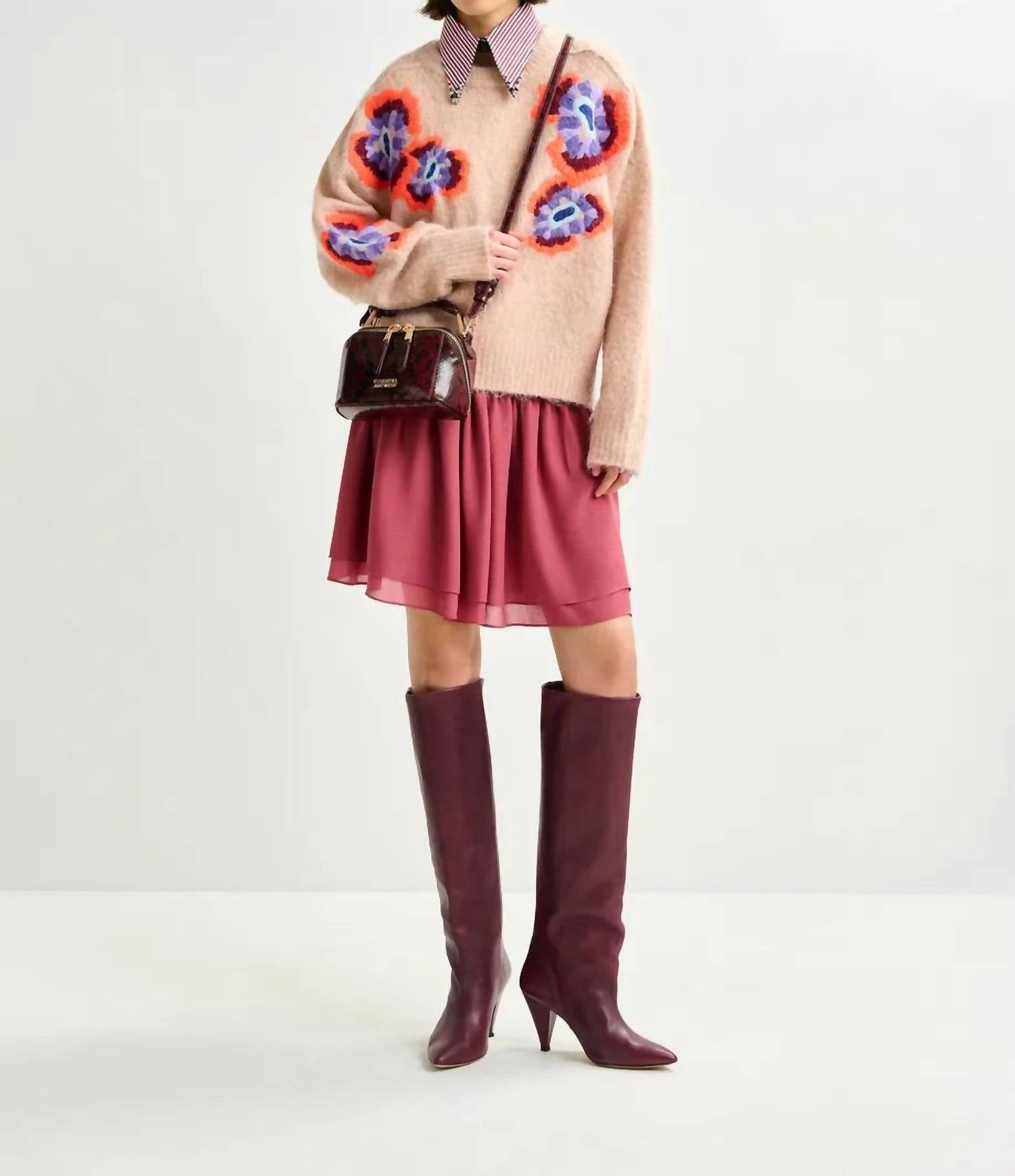 Essentiel Antwerp - Impossible Embroidered Knit Sweater