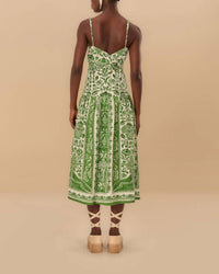 Farm Rio - Delicate Tapestry Midi Dress