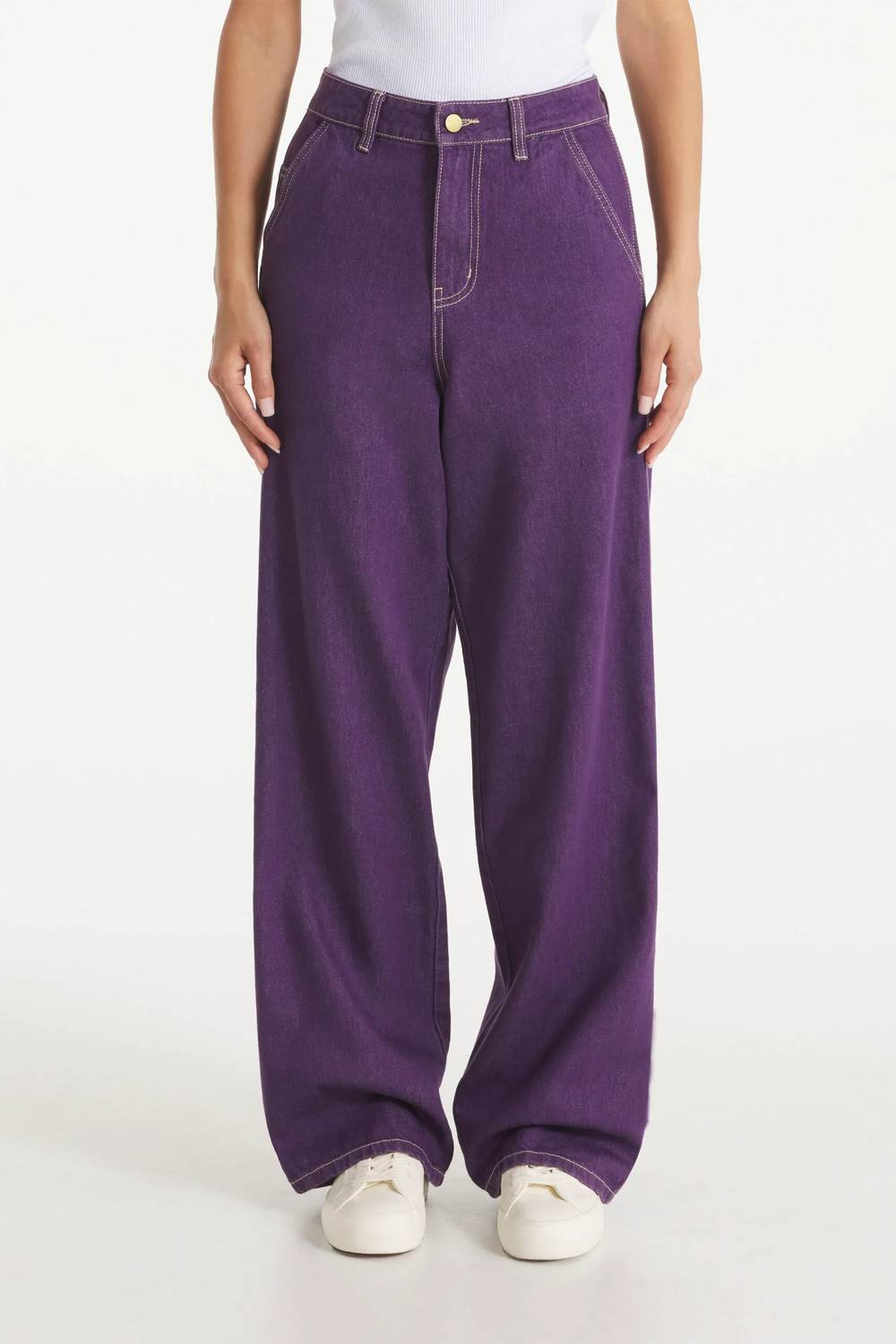 Le Mont Saint Michel Polino Denim Pants in purple - women's pants