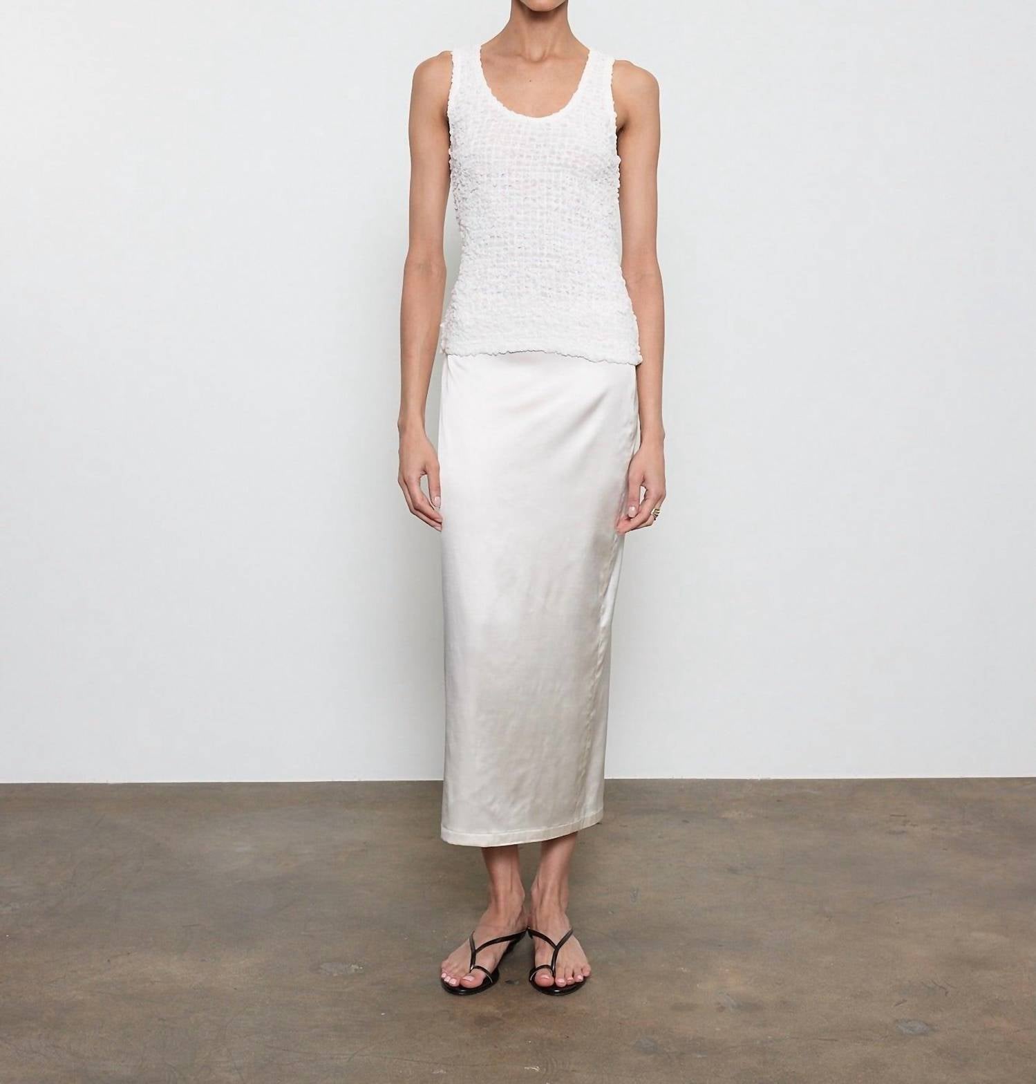 Enza Costa - Lustre Column Skirt
